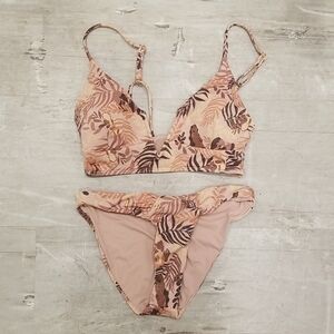 💕L*SPACE💕 Shimmer Bikini Set: Siren Top + Sol Classic Bottom Small S NWT